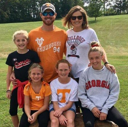 Jake Marlin con su familia